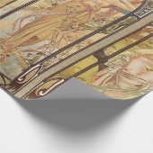 Alphonse Mucha - Jugendstilmeister Geschenkpapier (Ecke)