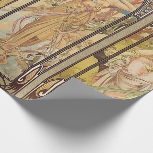 Alphonse Mucha - Jugendstilmeister Geschenkpapier (Ecke)