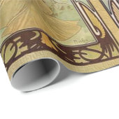 Alphonse Mucha - Jugendstilmeister Geschenkpapier (Rolleneckpunkt)