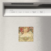 Alphonse Mucha - Jugendstilmeister Magnet (In Situ (Geschirrspüler))