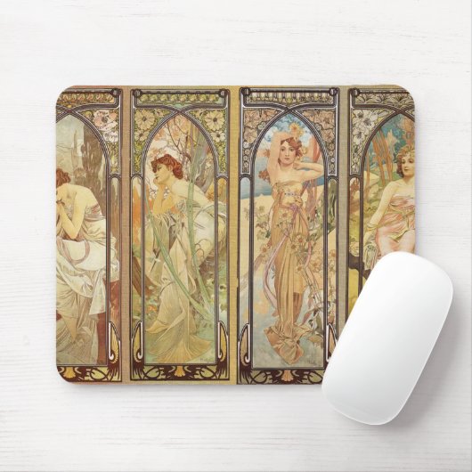 Alphonse Mucha - Jugendstilmeister Mousepad (Mit Mouse)