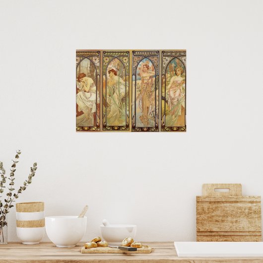 Alphonse Mucha - Jugendstilmeister Poster (Küche)