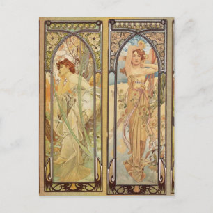 Alphonse Mucha - Jugendstilmeister Postkarte