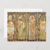 Alphonse Mucha - Jugendstilmeister Postkarte (Vorne/Hinten)