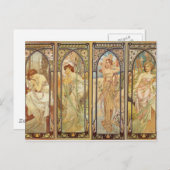Alphonse Mucha - Jugendstilmeister Postkarte (Vorne/Hinten)