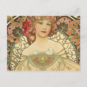 Alphonse Mucha - Jugendstilmeister Postkarte