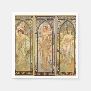Alphonse Mucha - Jugendstilmeister Serviette