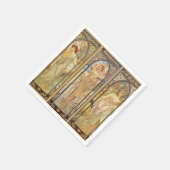 Alphonse Mucha - Jugendstilmeister Serviette (Ecke)