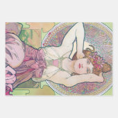 Alphonse Mucha, Juwels Geschenkpapier Set (Vorderseite 3)