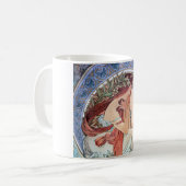Alphonse Mucha Kaffeetasse (Vorderseite Links)