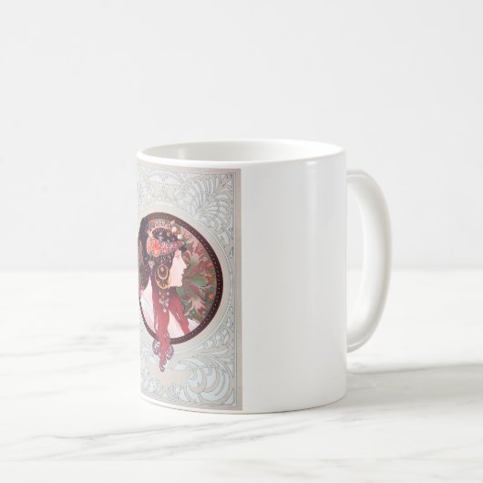Alphonse Mucha Kaffeetasse (VorderseiteRechts)