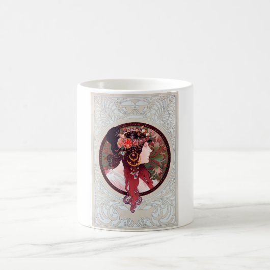 Alphonse Mucha Kaffeetasse (Mittel)