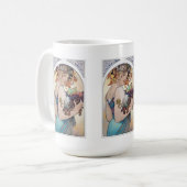 Alphonse Mucha Kaffeetasse (Vorderseite Links)