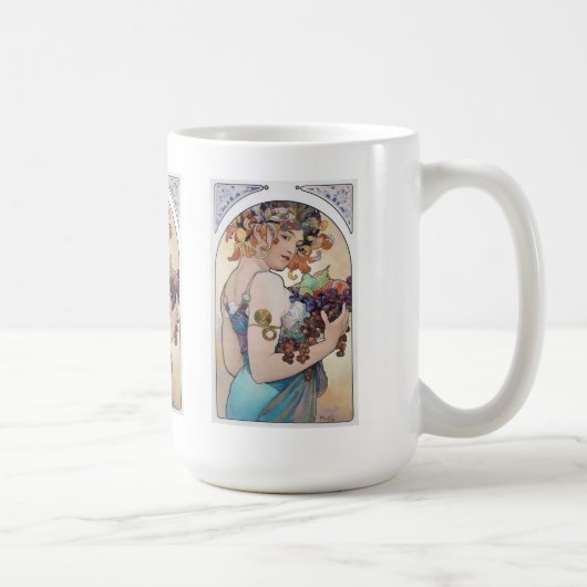 Alphonse Mucha Kaffeetasse (Rechts)