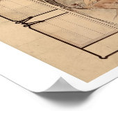 Alphonse Mucha - Kalender der Kirschblüte Selten Poster (Ecke)