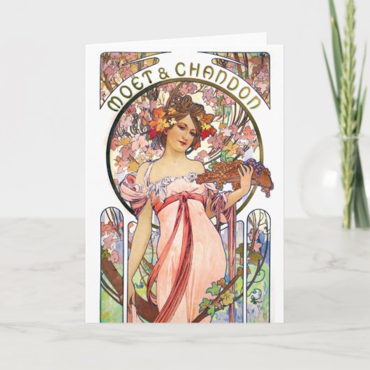 Alphonse Mucha Karte (Vorderseite)