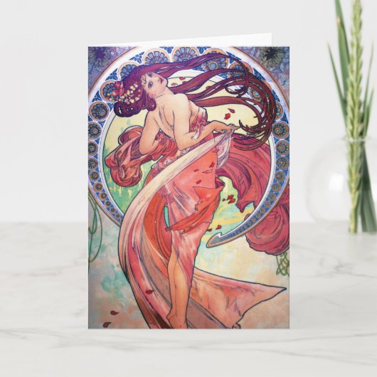 Alphonse Mucha Karte (Vorderseite)