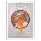 Alphonse Mucha Klemmbrett (Rückseite)