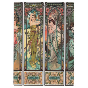 Alphonse Mucha Kunst, Art Nouveau, vintage, Frauen Klemmbrett
