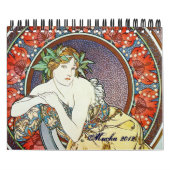 Alphonse Mucha Kunst Kalender (Titelbild)