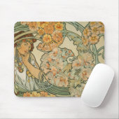 Alphonse Mucha Kunst Mousepad (Mit Mouse)