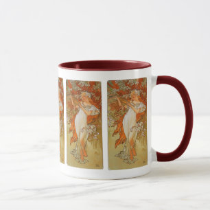 Alphonse Mucha - Kunst Nouveau - Frühling Tasse
