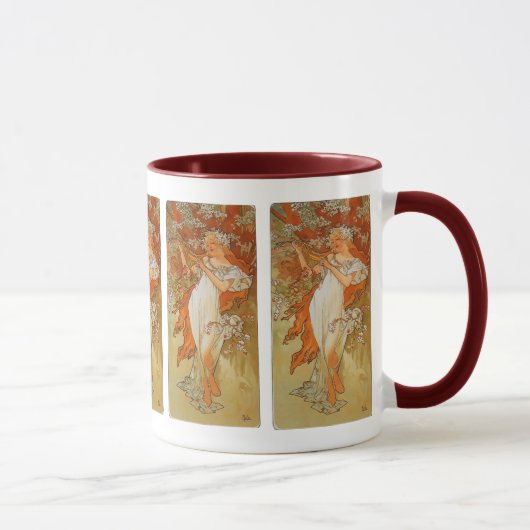 Alphonse Mucha - Kunst Nouveau - Frühling Tasse (Rechts)