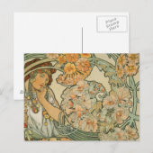 Alphonse Mucha Kunst Postkarte (Vorne/Hinten)