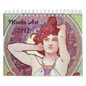Alphonse Mucha-Kunstkalender Kalender (Titelbild)