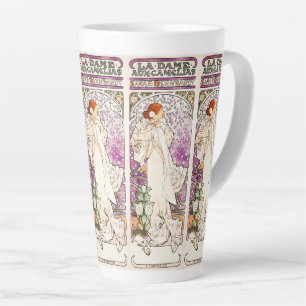 Alphonse Mucha La Dame 1896 Art Nouveau Vintage Milchtasse