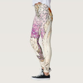 Alphonse Mucha La Dame 1896 Jugendstil Vintag Leggings (Links)