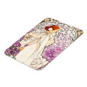Alphonse Mucha La Dame 1896 Jugendstil Vintag Magnet (Linke Seite)