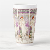 Alphonse Mucha La Dame 1896 Jugendstil Vintag Milchtasse (Vorderseite)