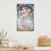 Alphonse Mucha. La Danse/Dance, 1898 Poster (Küche)