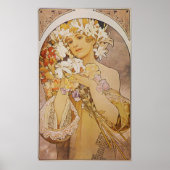 Alphonse Mucha. La Fleur/Blume, c.1897 Poster (Vorne)