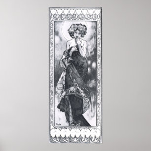 Alphonse Mucha. La Lune/Mond 1902 Poster