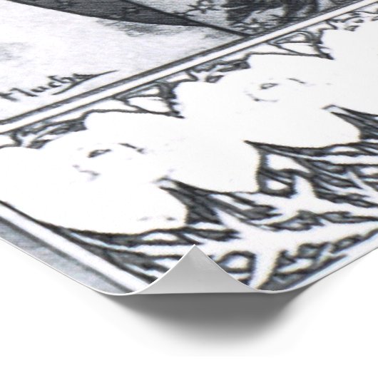 Alphonse Mucha. La Lune/Moon 1902 Poster (Ecke)