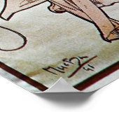 Alphonse Mucha. La Poesie/Poetry, 1898 Poster (Ecke)