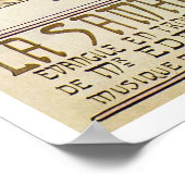 Alphonse Mucha. La Samaritaine, 1897 Poster (Ecke)