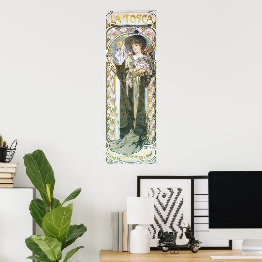 Alphonse Mucha. La Tosca, 1899 Poster (Heimbüro)