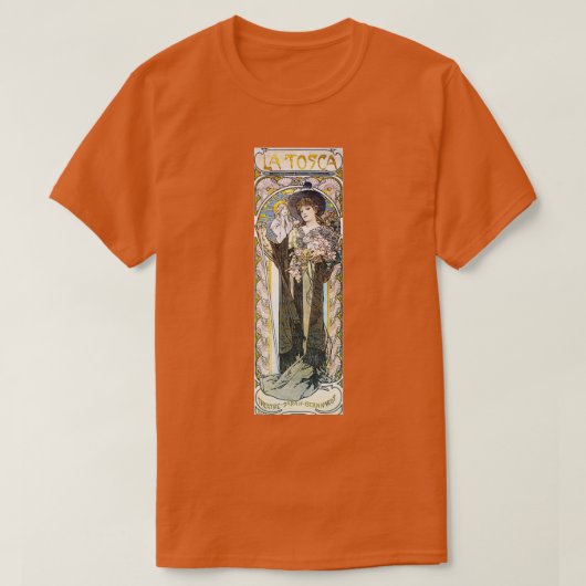 Alphonse Mucha La Tosca 2 T-Shirt (Design vorne)
