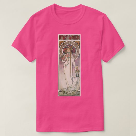 Alphonse Mucha La Trappistine T-Shirt (Design vorne)