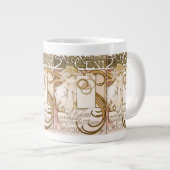 Alphonse Mucha Lady Jumbo Tasse (Vorderseite Rechts)