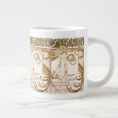 Alphonse Mucha Lady Jumbo Tasse (Rechts)