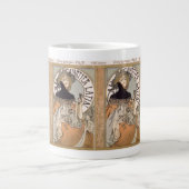Alphonse Mucha Lady Jumbo Tasse (Vorderseite)