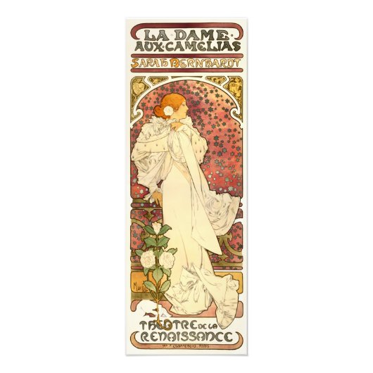 Alphonse Mucha Lady of the Camelias Print Fotodruck (Vorne)