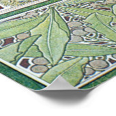 Alphonse Mucha Laurel Art Nouveau Poster Print (Ecke)