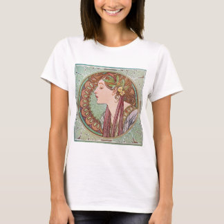 Alphonse Mucha Laurel Art Nouveau Top T - Shirt