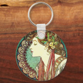 Alphonse Mucha Laurel Key Chain Schlüsselanhänger (Vorderseite)