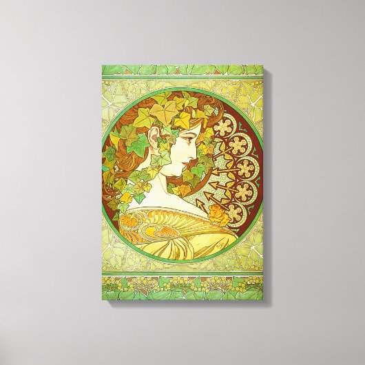 Alphonse Mucha Laurel Leinwand Poster (Vorderseite)